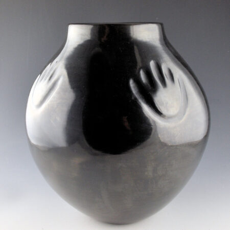 Tafoya, Severa - 10" Tall Jar with Four Bear Paw (1960's)