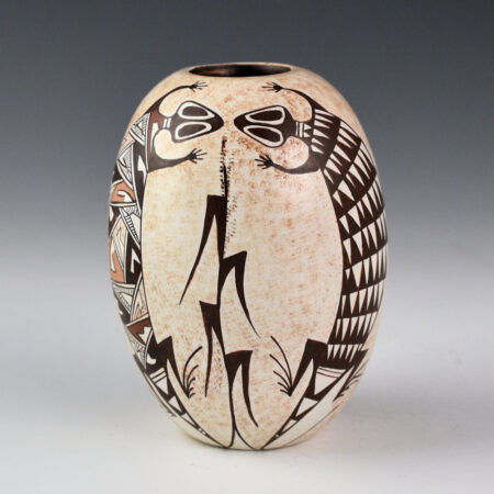 Naha, Sylvia - Small Jar with Four Lizards and Corn (1980s)