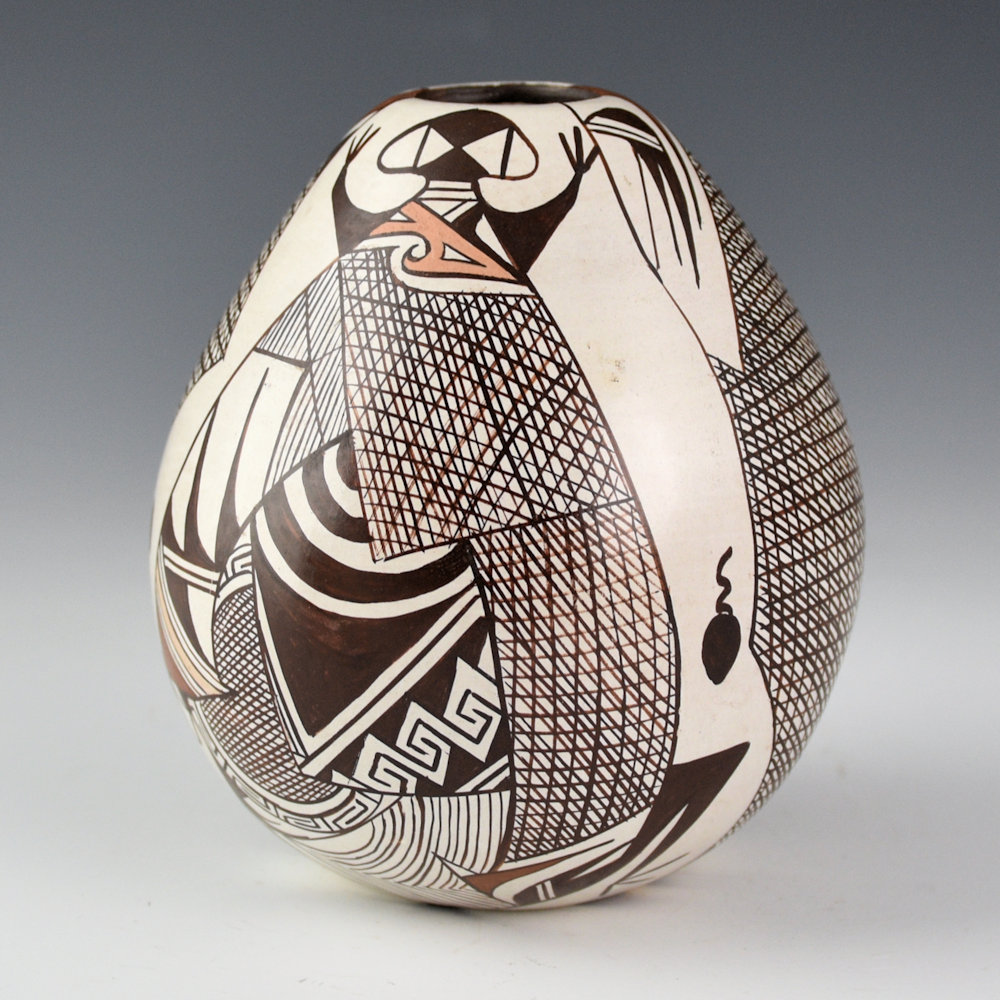 Naha, Sylvia - Jar with Pottery Shards, Frogs, and Tadpoles (1980s) - Image 3