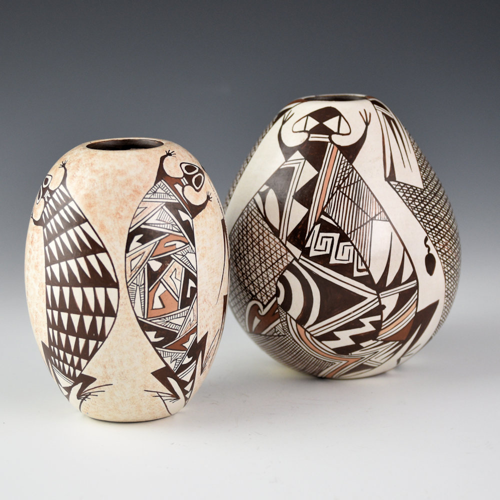 Naha, Sylvia - Small Jar with Four Lizards and Corn (1980s) - Image 7