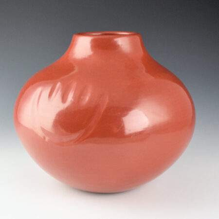 Alternative view of Garcia, Tina - Red Jar with Three Bear Paws (1990s)