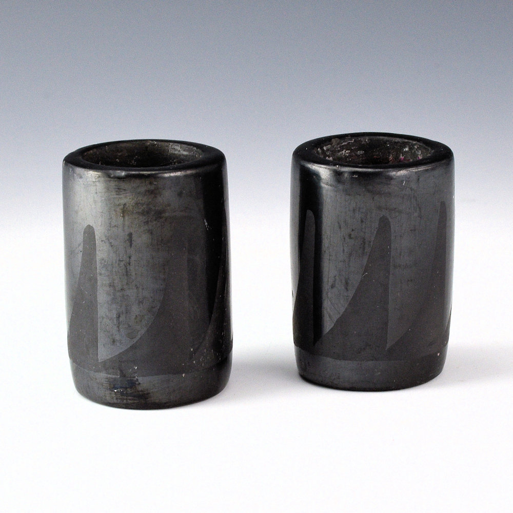 Roybal, Tonita - Small Feather Design Candlesticks (1920s) - Image 4