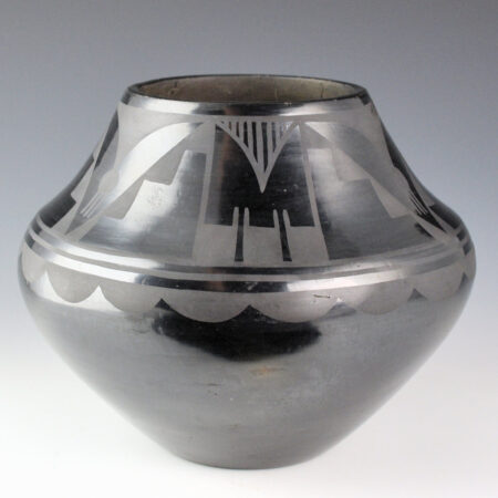 Alternative view of Roybal, Tonita - Jar with Bird Tail and Dance Tassel Design (1920's)