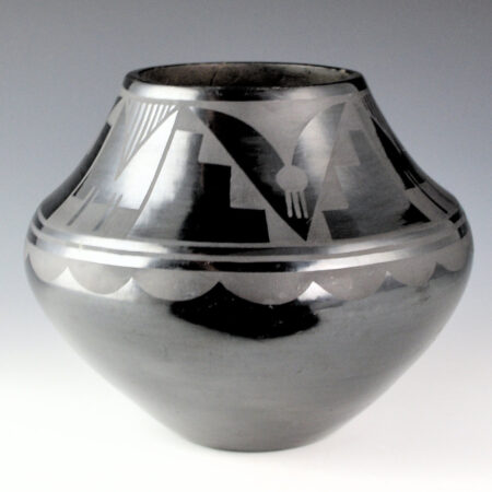 Roybal, Tonita - Jar with Bird Tail and Dance Tassel Design (1920's)
