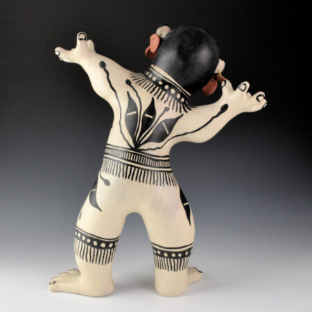 Alternative view of Ortiz, Virgil - Monos Figure with Cochiti Designs (1994)