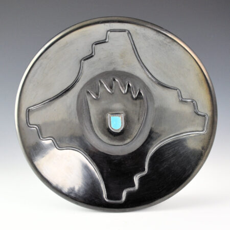 Ebelacker, Virginia - Plate with Carved Bear Paw and Silver Inset (Born of Fire p. 125)
