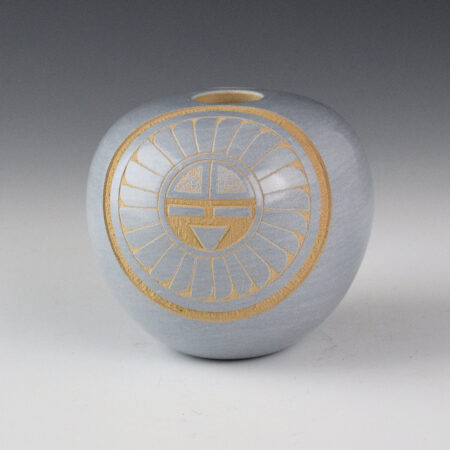 Alternative view of Youvella, Wallace - Blue Seedpot with Sunface (1990)