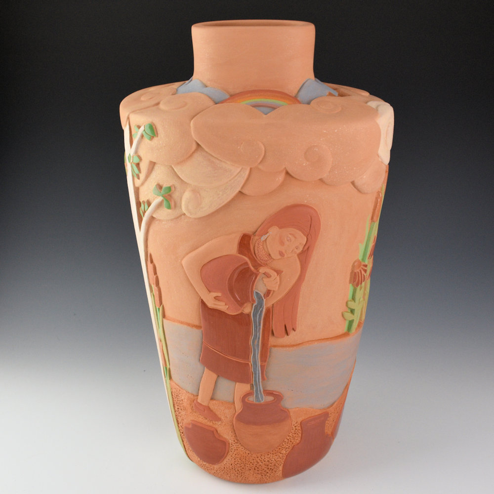 Borts-Medlock, Autumn - "Potters at Pot Creek" Polychrome Jar