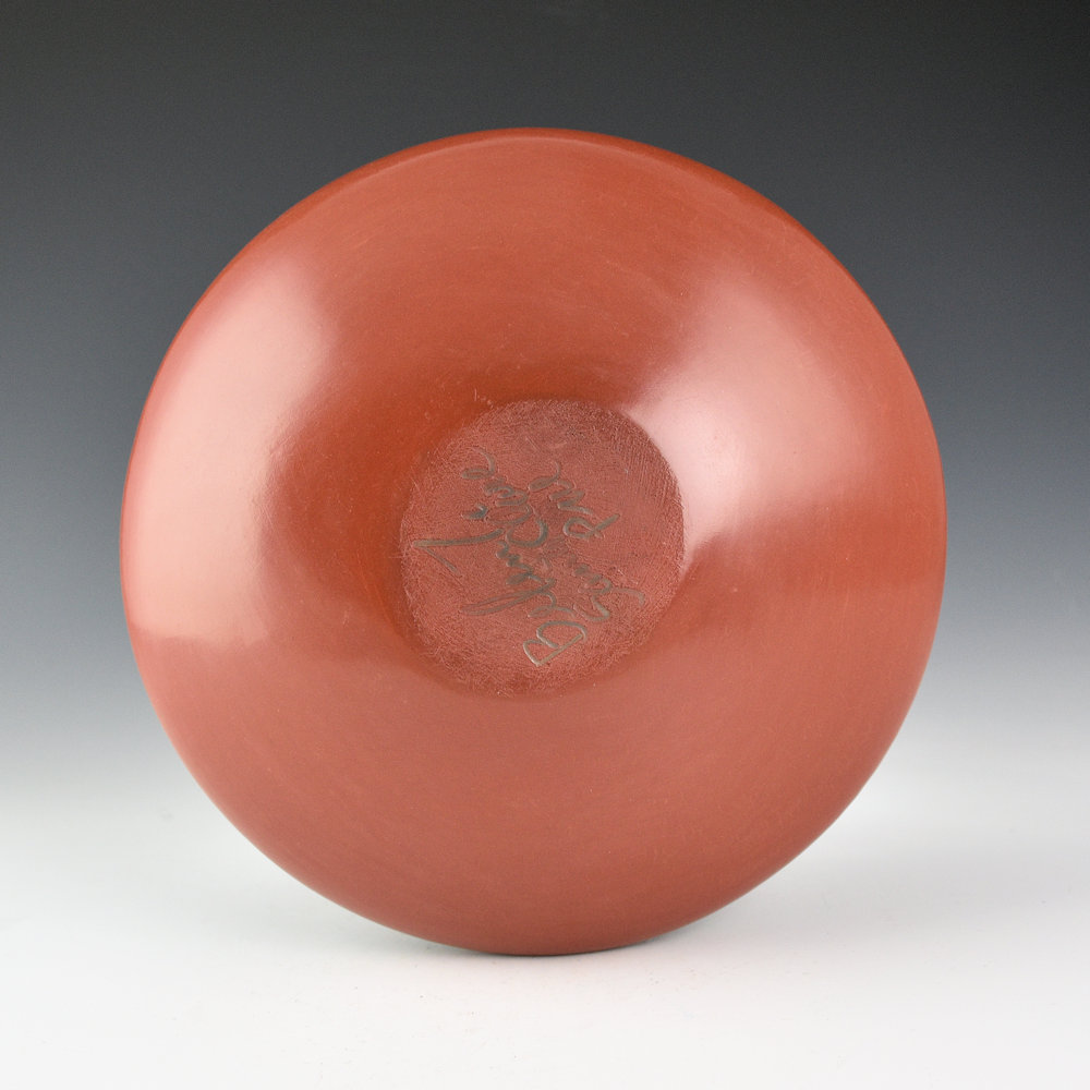 Tapia, Belen - Large Polychrome Bowl with Feather Designs (1970s) - Image 3