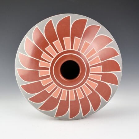 Alternative view of Tapia, Belen - Large Polychrome Bowl with Feather Designs (1970s)