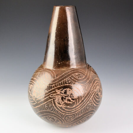 Earles, Chase Kahwinhut - 10" Tall "A-Nah'Dakoh" Traditional Caddo Bee Bottle