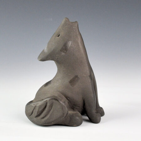 Alternative view of Dunlap, Carlos - Clay Coyote with Polished Sections (1967)