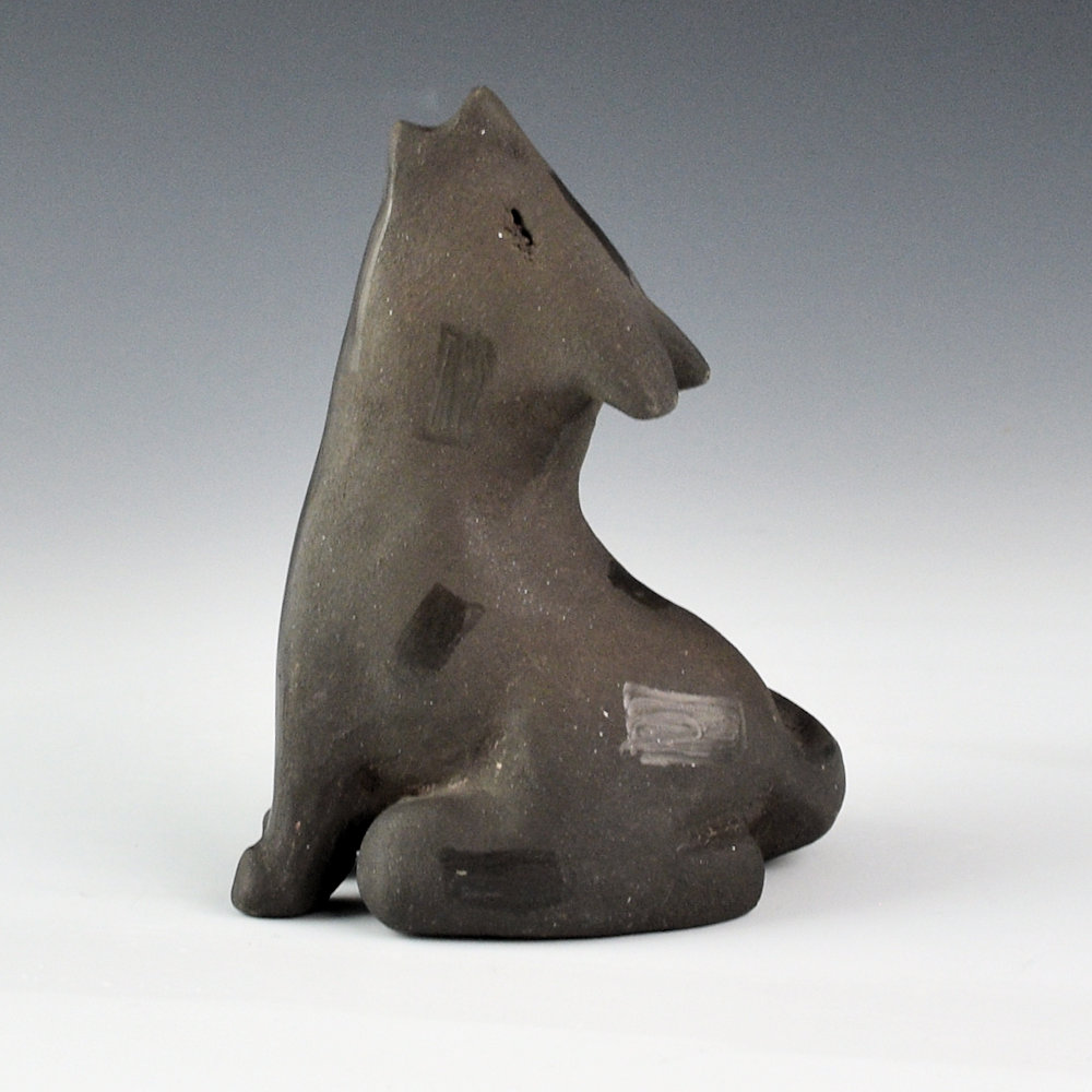 Dunlap, Carlos - Clay Coyote with Polished Sections (1967)