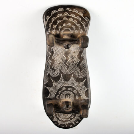 Earles, Chase Kahwinhut - 7" Long Clay "Caddo Skateboard"