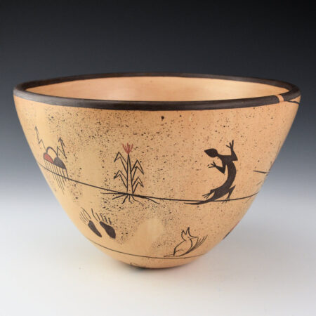 Kahe, Gloria - "Emergence of the Hopi Clans" Large Jar