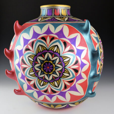 Reano, Harlan - 14" Tall Flame Storage Jar with Flower Medallions (2026)