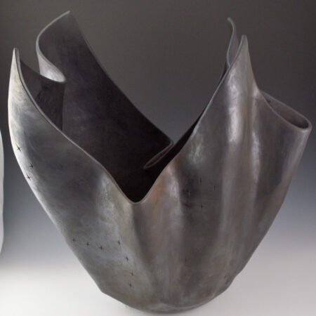 Tso, Jared - "Blanket of Night" Black Fired Sculptural Jar