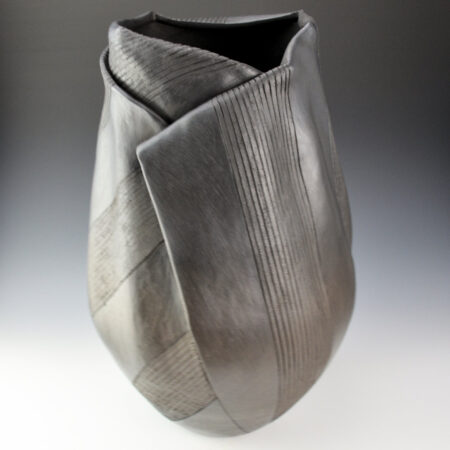 Tso, Jared - "Middle Brother" Black Fired Jar, Blanket Series