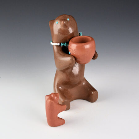 Alternative view of Naranjo, Jarren - Brown Bear with Bowl and Small Red Bear (3 Pieces)