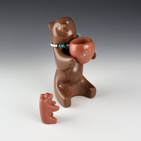 Naranjo, Jarren - Brown Bear with Bowl and Small Red Bear (3 Pieces)