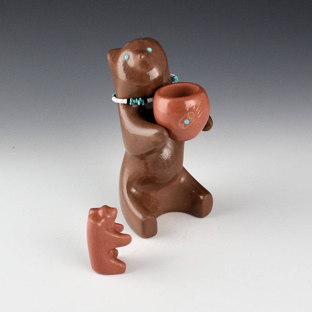 Naranjo, Jarren - Brown Bear with Bowl and Small Red Bear (3 Pieces)
