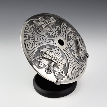 Alternative view of Takala, Jason - Double Overlay Bowl with Three Butterfly Katsinas