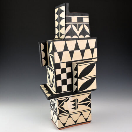 Alternative view of Suina, Jeff - "Cliff House" 13" Tall Jar