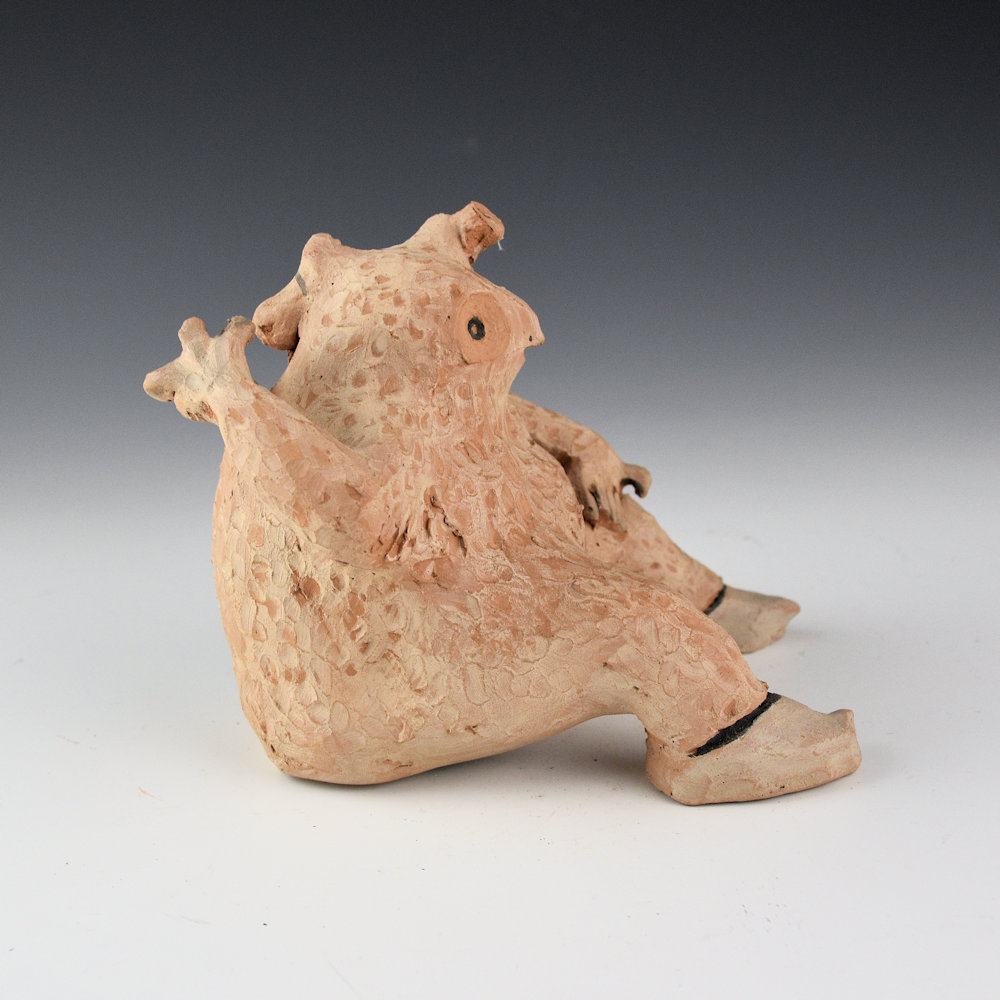 Folwell, Jody - Clay "Bird-Man" Figure (1980s) - Image 3