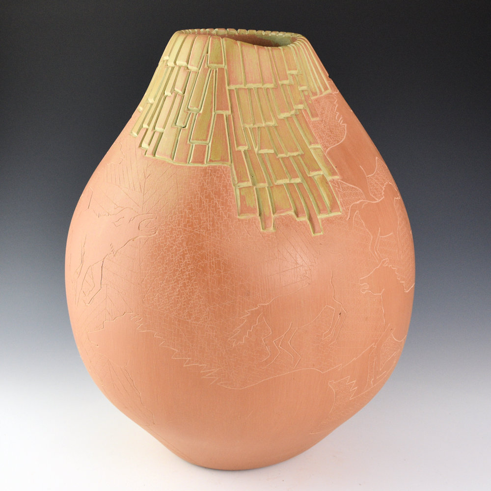 Folwell, Jody - 10" Tall "Rez Dogs and Wild Horses" Jar (1980s) - Image 3