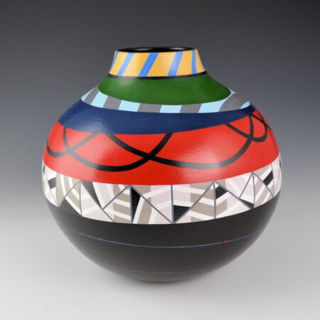 Alternative view of Namingha, Joseph - "Urban Web" Jar (2026)