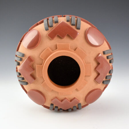 Alternative view of Youngblood-Lugo, Joseph - "Rain High and Low, Far and Wide" Polychrome Jar