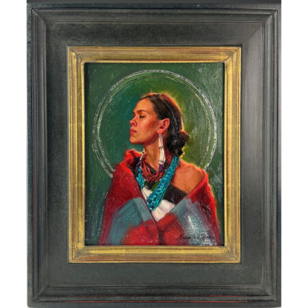 Winder, Kwani Povi - "Sacred Breathe" Oil on Linen Board (8" x 10")