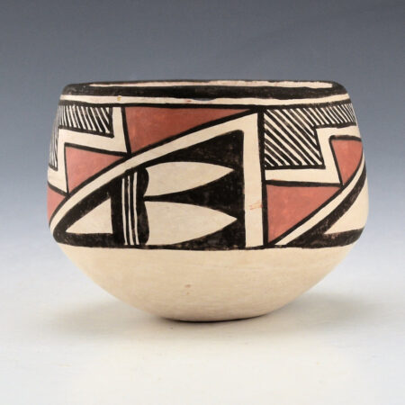 Lewis, Lucy - Small Bowl with Rain and Leaf Designs (1960s)