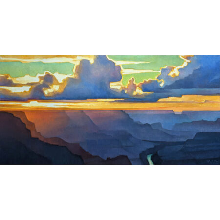 Alternative view of Molnar, Marcia - "Grand Farewell" Oil on Linen (24 x 48)