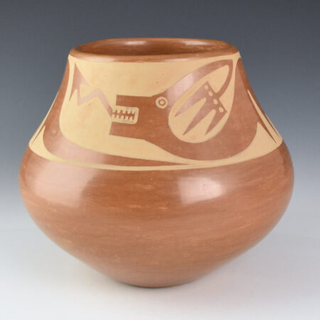 Martinez, Maria - Sienna Avanyu Design Jar "Maria Popovi 1264"  (1964)