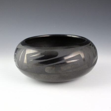 Alternative view of Martinez, Maria  - Bowl with Seed and Bird Wing Designs (Marie + Santana) 1940s