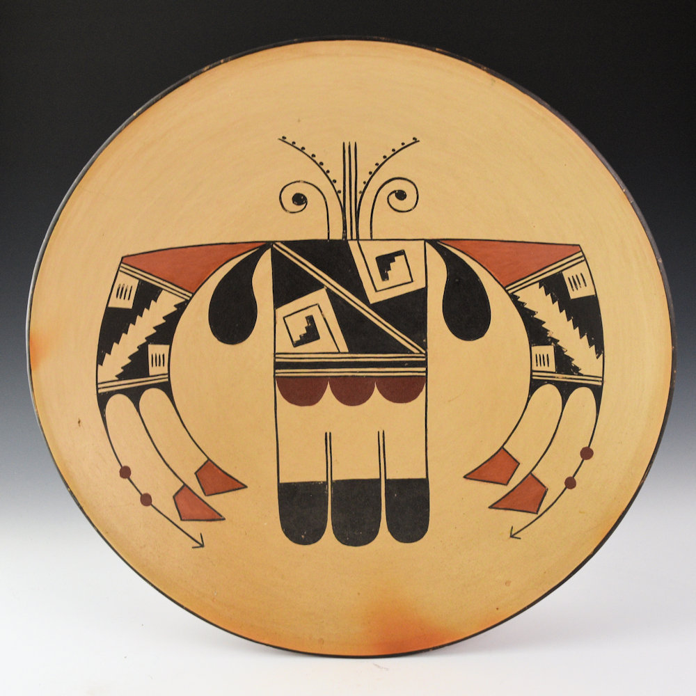 Tahbo, Mark - 12" Plate with Sikyatki Butterfly (1993)