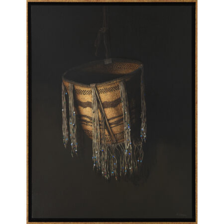 Alternative view of Calengor, Mary - "Native Hands, Yucca, Buckskin, and Beads" Oil on Linen (36" x 48")