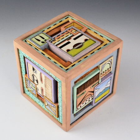 Alternative view of Honyouti, Mavasta - "The Cube" Fully 6 Sided Carved Cottonwood Carving