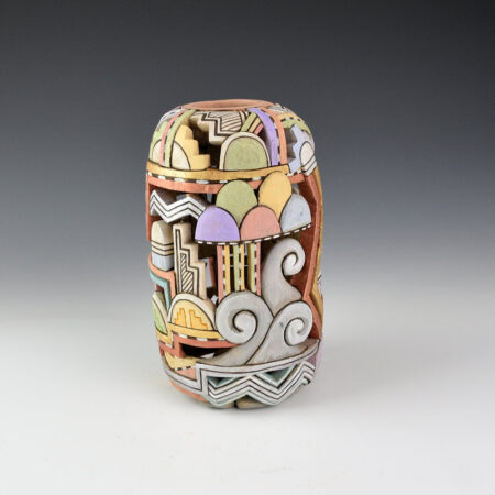 Alternative view of Honyouti, Mavasta - "Prayers for Rain" Fully Carved Cottonwood Carving