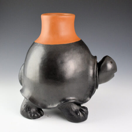 Chitto, Randall - 9" Tall "Turtle Jar" Clay Jar