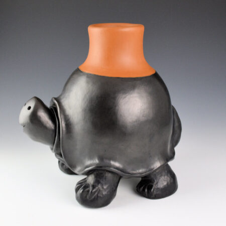 Alternative view of Chitto, Randall - 9" Tall "Turtle Jar" Clay Jar