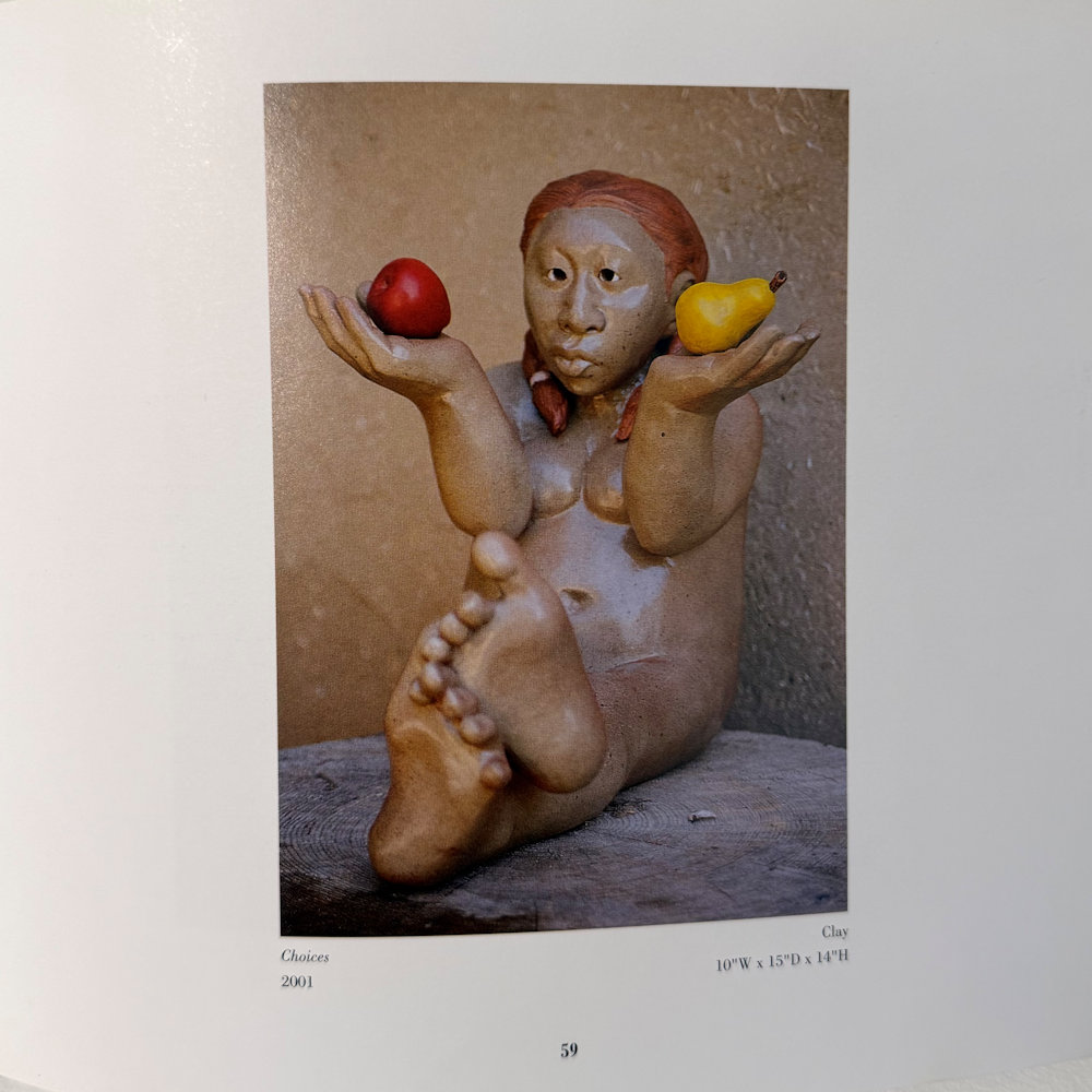 Swentzell, Roxanne - "Choices" Original Clay Figure (2001), Published in "Extraordinary People" - Image 5