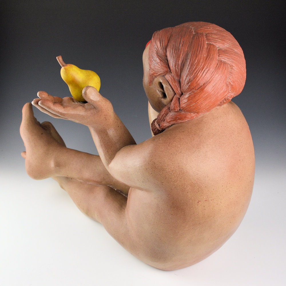 Swentzell, Roxanne - "Choices" Original Clay Figure (2001), Published in "Extraordinary People" - Image 4