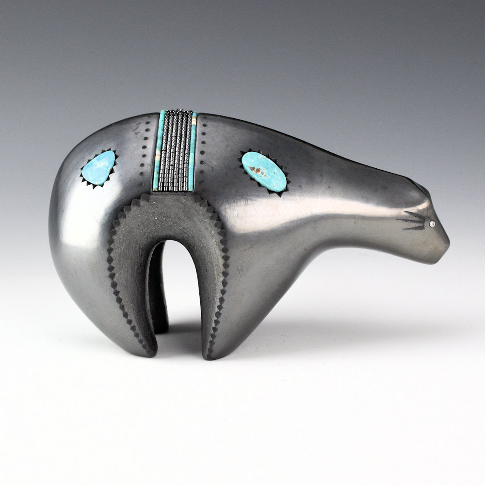 Sanchez, Russell - Gunmetal Fired Bear with Turquoise (2026) - Image 2