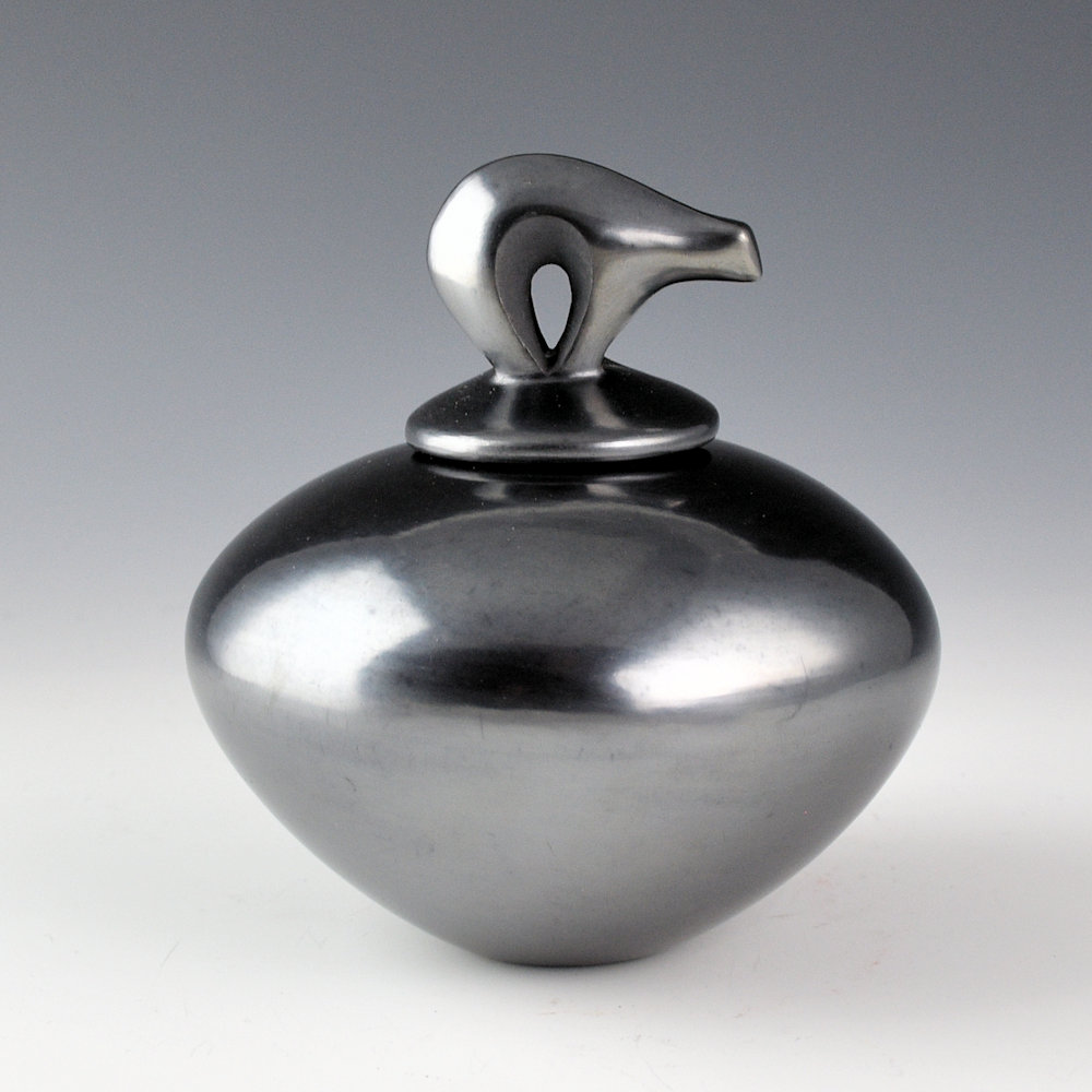 Sanchez, Russell - Gunmetal Fired Bear Lid Bowl