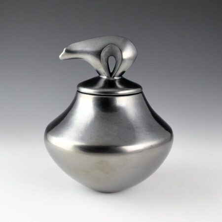 Alternative view of Sanchez, Russell  - Gunmetal Fired Jar with Bear Lid (Ribbon)