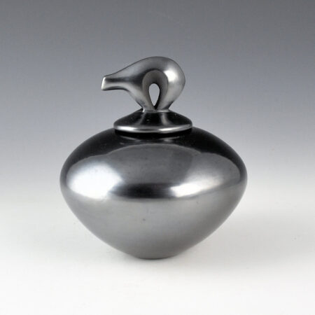 Alternative view of Sanchez, Russell  - Gunmetal Fired Bear Lid Bowl