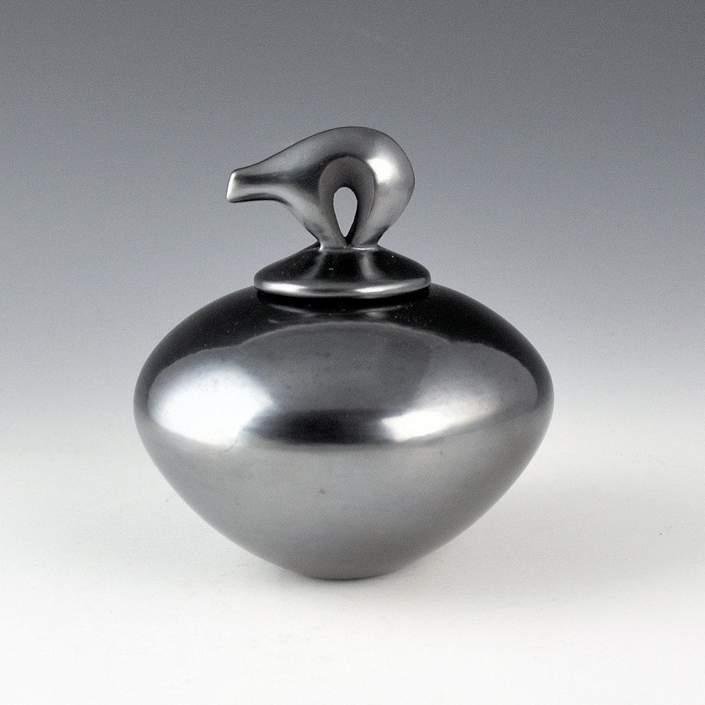 Sanchez, Russell - Gunmetal Fired Bear Lid Bowl - Image 2