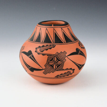 Tenorio, Thomas - Red Jar with Rain Designs (1989)